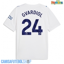 Camisa de time de futebol Manchester City Josko Gvardiol #24 Replicas 3º Equipamento 2026-27 Manga Curta